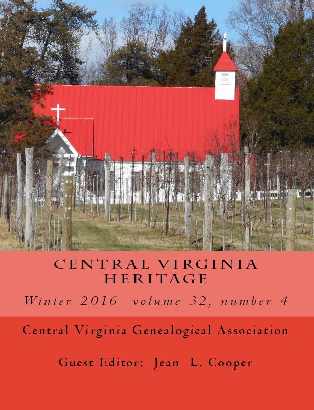 Order a print copy of Central Virginia Heritage, Winter 2016