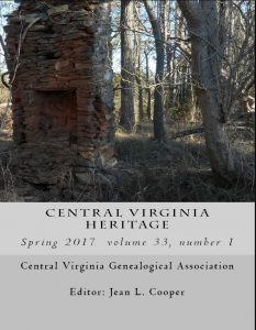 Order a print copy of Central Virginia Heritage, Spring 2017