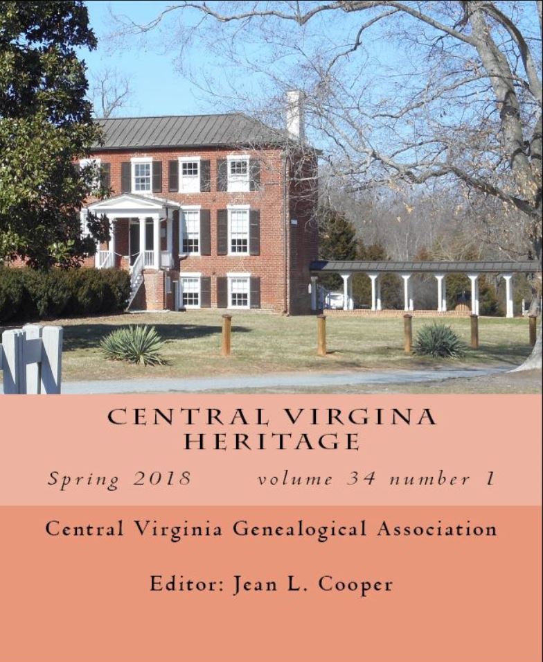 Order a print copy of Central Virginia Heritage, Spring 2018