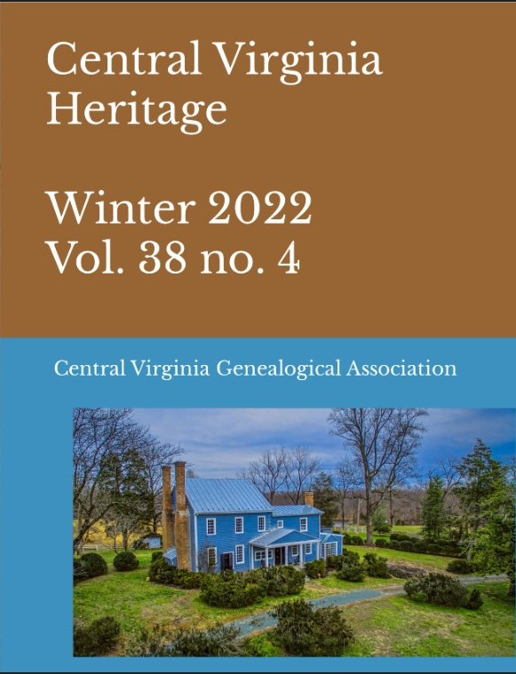 Click here to buy a printed copy of Central Virginia Heritage Winter 2022 issue today