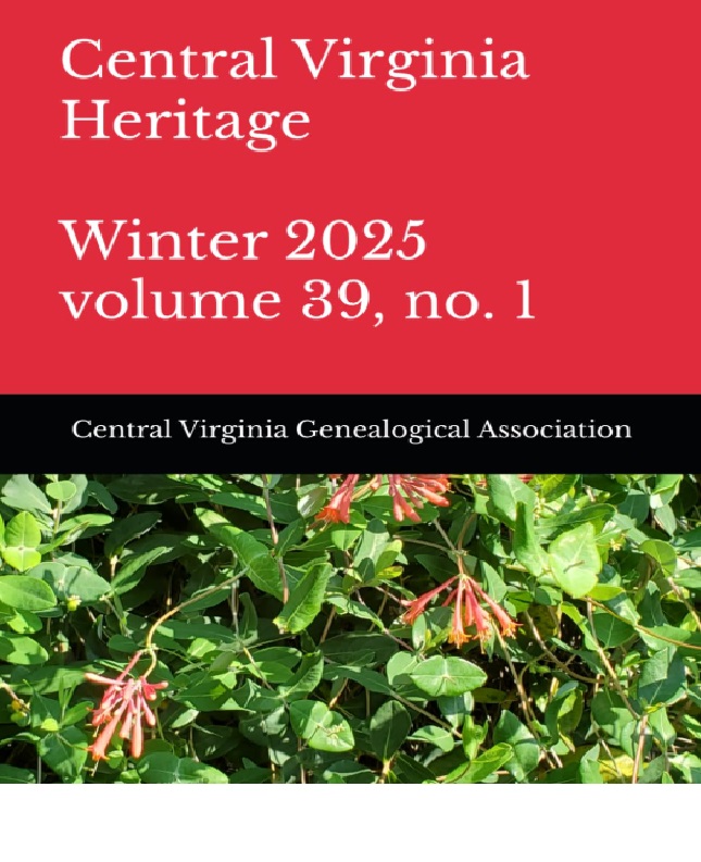 Click here to buy a printed copy of Central Virginia Heritage Winter 2025 issue today